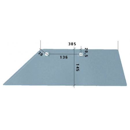 Lemiesz 18" L HARDOX500 do pługa Lemken 3352031/L