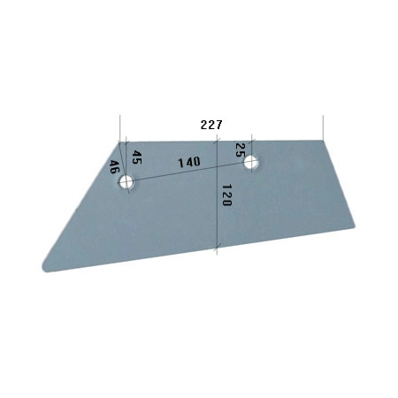 Lemiesz L HARDOX500 do pługa Rower 702123/L