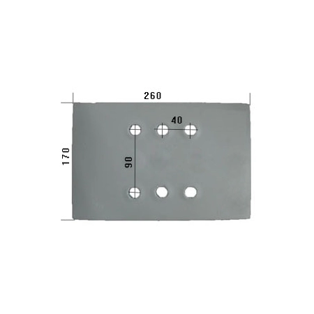 Piętka płozy duża HARDOX500 do pługa Brix 415164/S